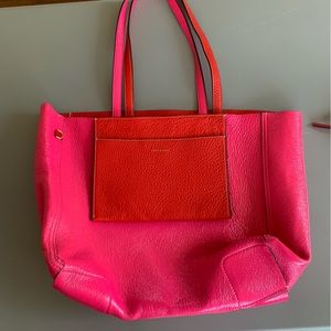 Tory Burch Phoebe Tote - Pink, Red, Reversible